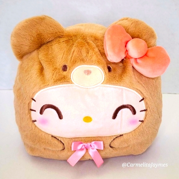 HELLO KITTY 🐻 LG HK Teddy Bear Reversible Plushies Sanrio TeeTurtle NWT - Picture 2 of 8